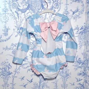 Sal & Pimenta Swimsuit 2T Like new NWOT sailboat nautical worn 2-3 times